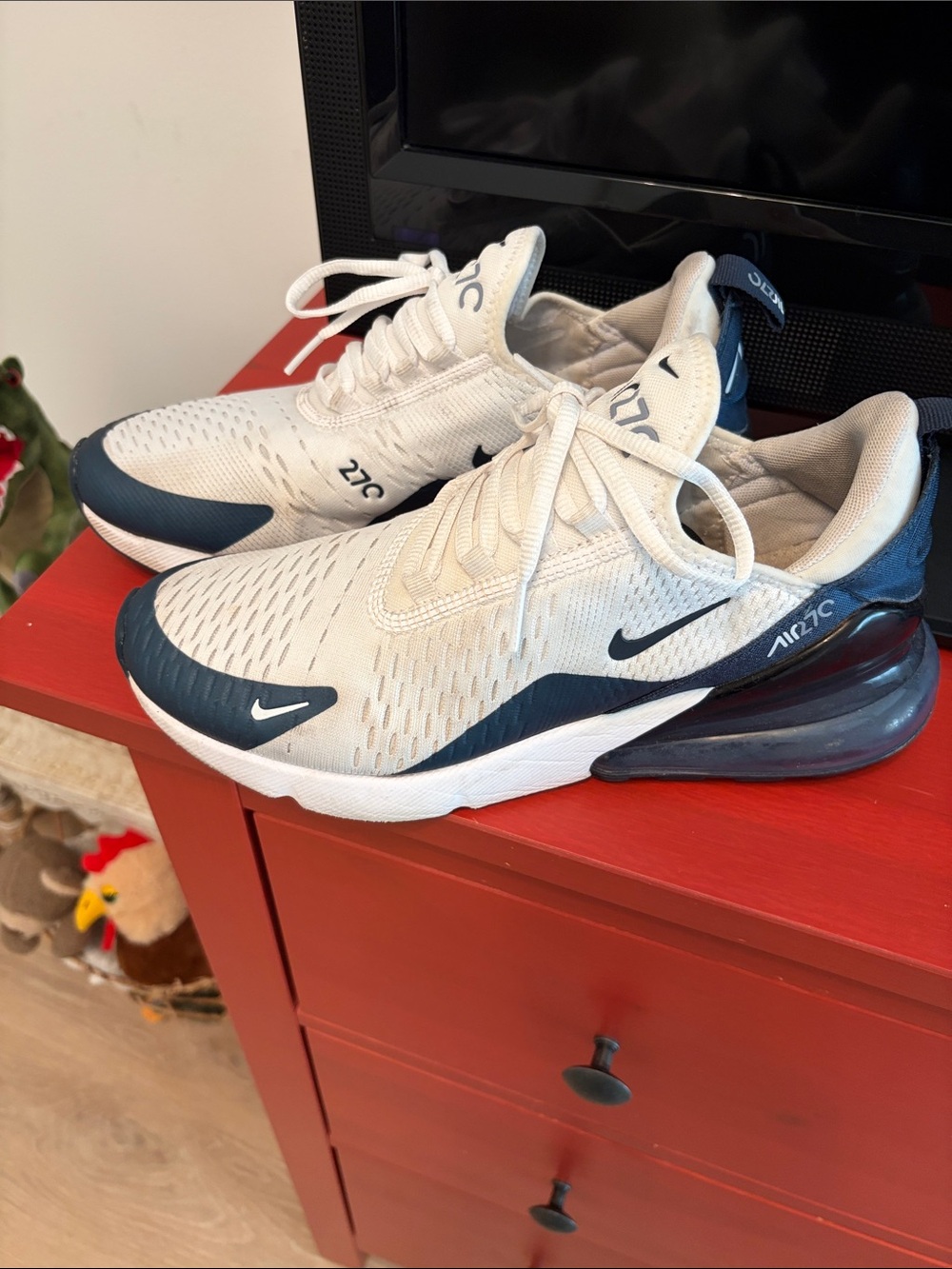 Nike women’s Sneakers in White and Navy Blue